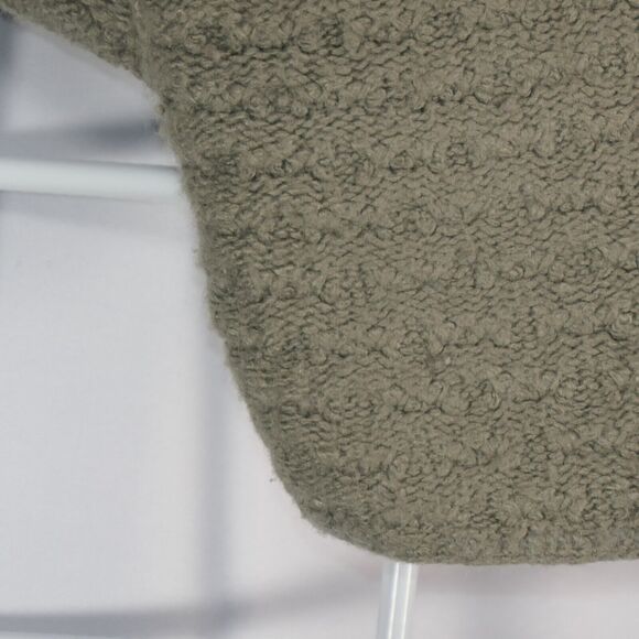 Eddie Bauer Knit Sweater Women Large Green Wool Cashmere Blend Cropped Soft Cozy - Picture 4 of 12